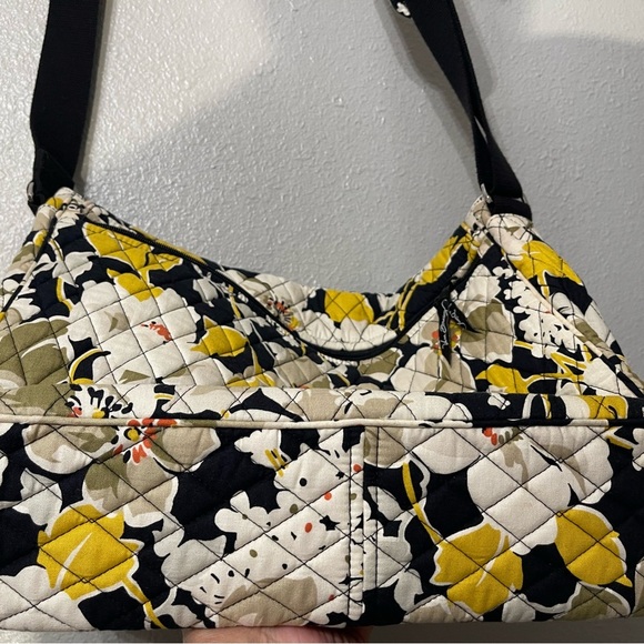 Vera Bradley Dogwood Pattern Messenger Bag Purse Tote Adjustable Strap - Picture 8 of 9